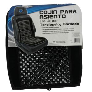 Custom Accessories Beaded Velour Automotive Seat Cushion Black Custom Accessories Beaded Velour Automotive Seat Cushion Black